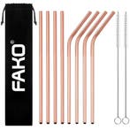 Fako Bijoux - RVS Rietjes - 8 Stuks - Recht & Gebogen - 21, Verzenden, Nieuw
