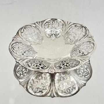 Mand - Rococo-herleving opengewerkt - Zilver - Bonbon /
