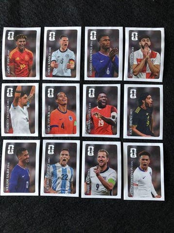 2026 Coca-Cola World Cup Lamine Yamal CC1-CC12 - 12 Sticker, Verzamelen, Nieuw