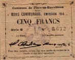 5 Francs France Komitat 59128 Flers -en-escrebieux Kommun..., Verzenden