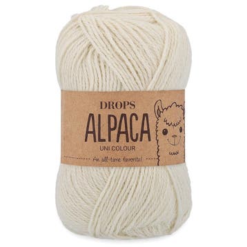 DROPS Alpaca Uni Colour - 100 naturel - Wol Garen, Ophalen of Verzenden, Nieuw