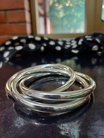 Zonder minimumprijs - Armband Zilver - Armband met drie, Nieuw