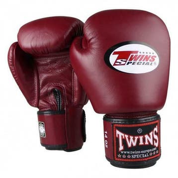 Twins Bokshandschoen Leather – Wine Red, Sport en Fitness, Vechtsporten en Zelfverdediging, Ophalen of Verzenden, Nieuw