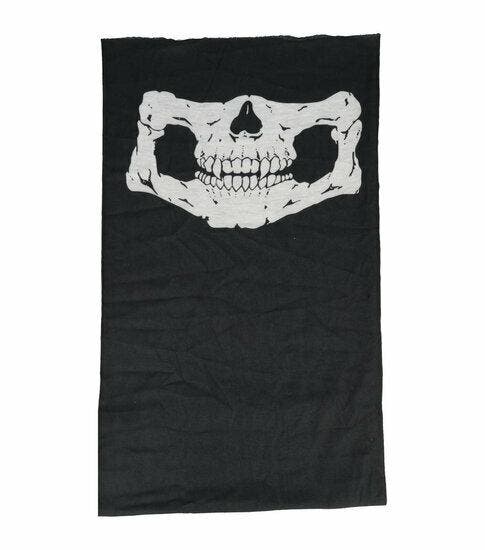 Haarband Multifunctioneel 45x25cm - Schedel Patroon - Wit, Sieraden, Tassen en Uiterlijk, Uiterlijk | Haarverzorging