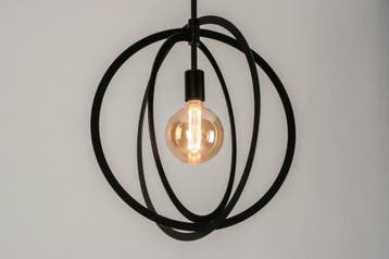 Rietveld Hanglampen - Zwart - Metaal, Verzenden, Nieuw