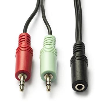 3.5 mm jack splitterkabel | V  M | Nedis | 0.12 m, Verzenden, Nieuw