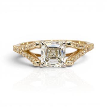 Ring - 18 karaat Geel goud - 1.76ct. tw. Diamant, Nieuw