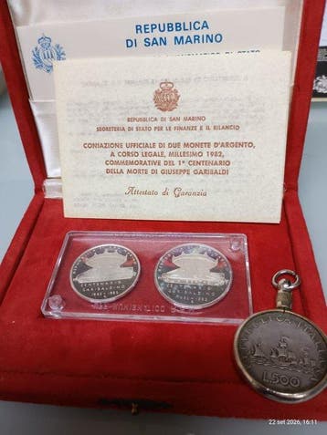 San Marino. 500, 1000 Lire 1966/1982, 3 x Coins (Zonder, Postzegels en Munten