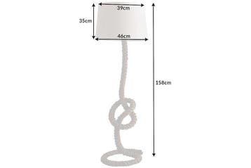 Vloerlamp SEVEN SEAS 160 cm met authentiek touw - 30202, Ophalen of Verzenden, Nieuw