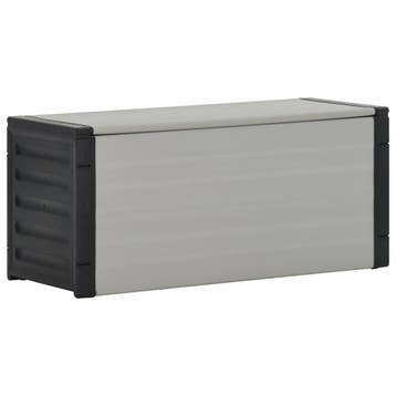 vidaXL Tuinafvalbak 85x34x40 cm grijs, Huis en Inrichting, Woonaccessoires | Prullenbakken, Verzenden, Nieuw