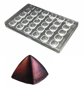Martellato Bonbonvorm Pyramide (30x) 26x26 mm, Verzenden, Nieuw