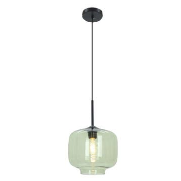 Retro hanglamp groen, Anniek, Ophalen of Verzenden, Nieuw, Glas, Retro