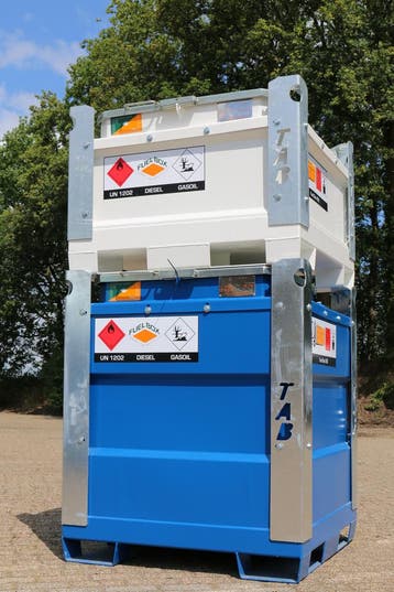 Dieseltank mobiel Fuel Box 950 liter + 12V pomp, Verzenden