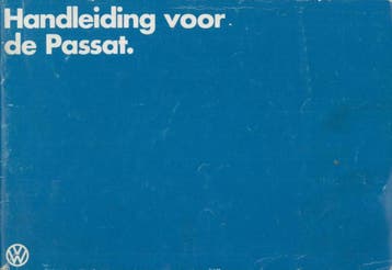 1982 Volkswagen Passat Instructieboekje Nederlands, Auto diversen, Handleidingen en Instructieboekjes, Verzenden