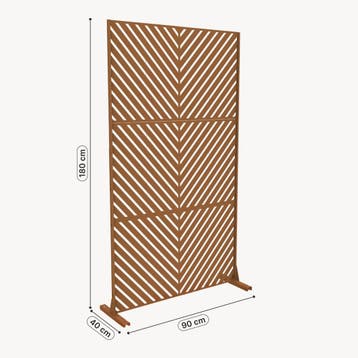 Tuinscherm Kekan 180x90x40 cm bruin casa.pro, Tuin en Terras, Tuinschermen, Verzenden, Nieuw