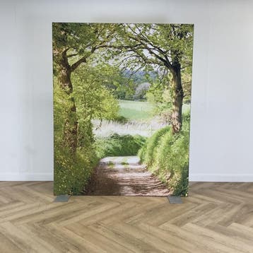 ArtFrame vrijstaande wanddecoratie bospad (hxbxd), Gebruikt, Ophalen of Verzenden, Grijs