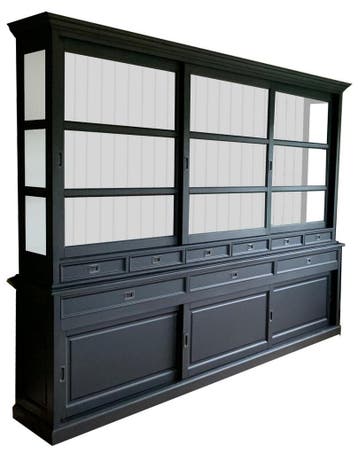 Buffetkast zwart - wit Emmen XXL 300 x 240cm, Ophalen of Verzenden, Nieuw