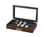 Prestige - Sieradendoos - Ebbenhouten horlogedoos met fineer