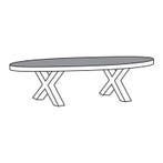 Salontafel TOV13-XM Alphen Oud Teakhout - salontafel, Huis en Inrichting, Tafels | Salontafels, Nieuw, Overige materialen