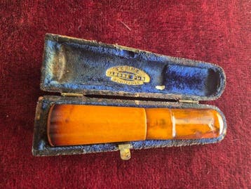 Zonder minimumprijs - Sigarenhouder - Amber, Hout, Metaal,, Nieuw