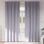 vidaXL Zwart-out Gordijnen met Ringen 2 pcs Metaalgrijs 225, Verzenden, Nieuw, Grijs