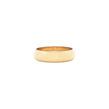Gouden gladde ring 14 karaat, Verzenden, Zo goed als nieuw, Goud