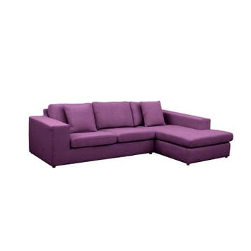 Loungebank Lelystad - loungebanken - Paars, Nieuw, 150 cm of meer, Stof, 250 tot 300 cm