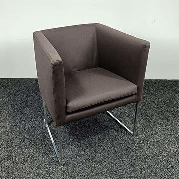 Fauteuil B&B Italia Sedia Solo - Grijs, Ophalen of Verzenden, Gebruikt, Grijs