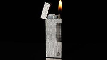 Dunill - Barley Pattern Rollagas Lighter - Zonder, Nieuw