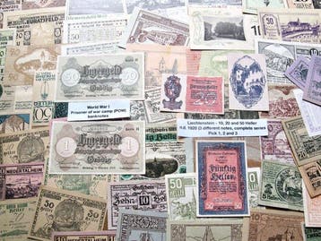 Liechtenstein, Oostenrijk. - 210 different Notgeld banknotes