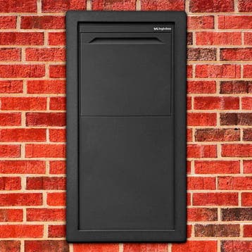 Logixbox Frontbox Uni Inbouw pakketbrievenbus achteruitname, Tuin en Terras, Brievenbussen, Verzenden, Nieuw