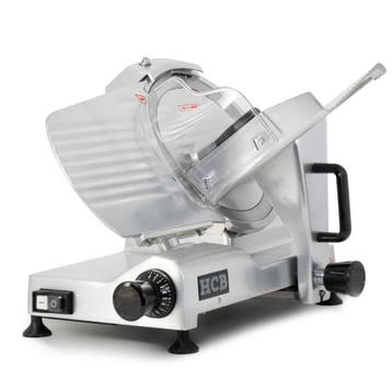 HCB Snijmachine - 250 mm - RVS - 230V, Verzenden, Nieuw in verpakking, Bakkerij en Slagerij