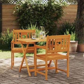 vidaXL Tuinstoelen 2 st Naturel Massief Acaciahout, Tuin en Terras, Tuinstoelen, Verzenden, Nieuw