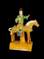 Ming-dynastie - Grote nokpan uit de Ming-dynastie - Krijger