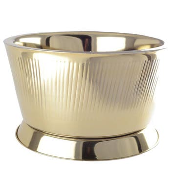 Gouden drank emmer met geribbeld patroon, Verzenden, Nieuw