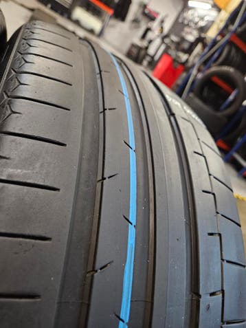 245/40/21 100Y CONTINENTAL SPORTCONTACT6 D23 5,7MM PROFIEL, Auto-onderdelen, Banden en Velgen, Ophalen, 21 inch, Band(en), Personenwagen