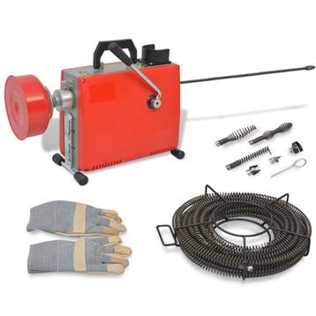 vidaXL Leidingreinigingsmachine 250 W 15 m x 16 mm 4,5 m x, Verzenden