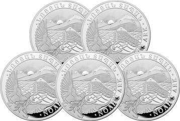 5 Troy Ounce - Zilver .999 - Noahs Arch 2026 - 155,5 gram -