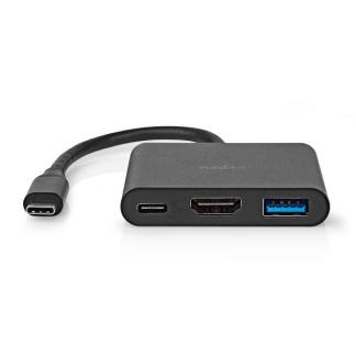 USB C docking stations | Nedis | 0.1 meter, Computers en Software, Pc- en Netwerkkabels, Nieuw, Verzenden