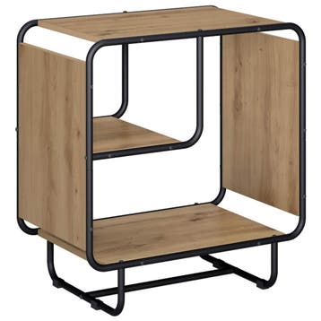 vidaXL Dressoir Artisanaal eiken 60 x 37.5 x 64.5 cm Bewerkt, Verzenden, Nieuw, Overige houtsoorten, Minder dan 50 cm