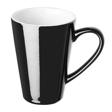 Olympia cafe latte cup zwart - 340ml 11.5fl oz (pak van 12), Huis en Inrichting, Keuken | Bestek, Verzenden, Nieuw