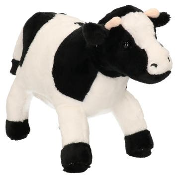 Cornelissen koe knuffel - pluche - 23 cm - zwart/wit, Verzenden, Nieuw
