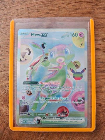 Pokémon - 1 Card - Mew 158/128 Full art, Secret rare, Foil,, Nieuw