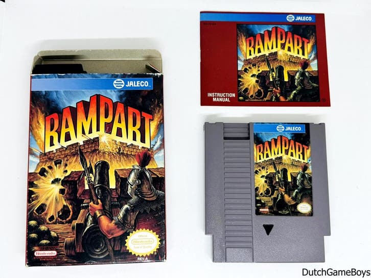 Nintendo Nes – Rampart - USA, Spelcomputers en Games, Games | Nintendo NES, Gebruikt, Verzenden