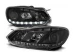 LED DRL koplampen Black geschikt voor VW Golf 6, Auto-onderdelen, Verzenden, Nieuw, Volkswagen