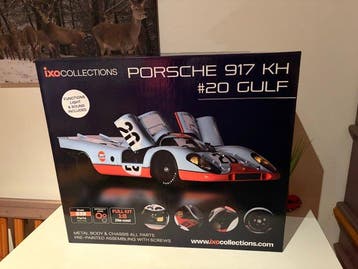 IXO 1:8 - Modelbouwdoos - Porsche 917 KH #20 Gulf, Nieuw