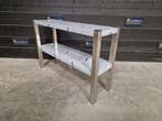 Etagère | RVS dubbel | 2 niveaus | 100 cm | Horeca, Gebruikt, RVS Meubilair