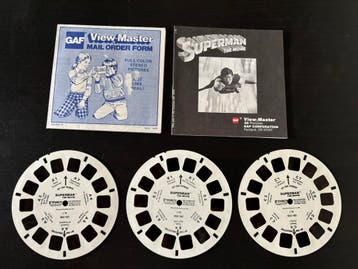 Superman The Movie GAF view-master 21 3D pictures, Ophalen of Verzenden, Nieuw, Film, Overige typen