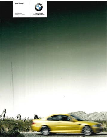 2004 BMW M3 BROCHURE ENGELS (USA), Nieuw, BMW, Author