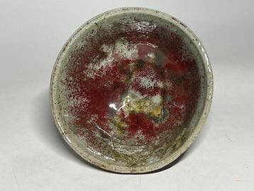 Manabu Kaji Copper-Red Glaze (Shinsha) Tea Bowl - Chawan -